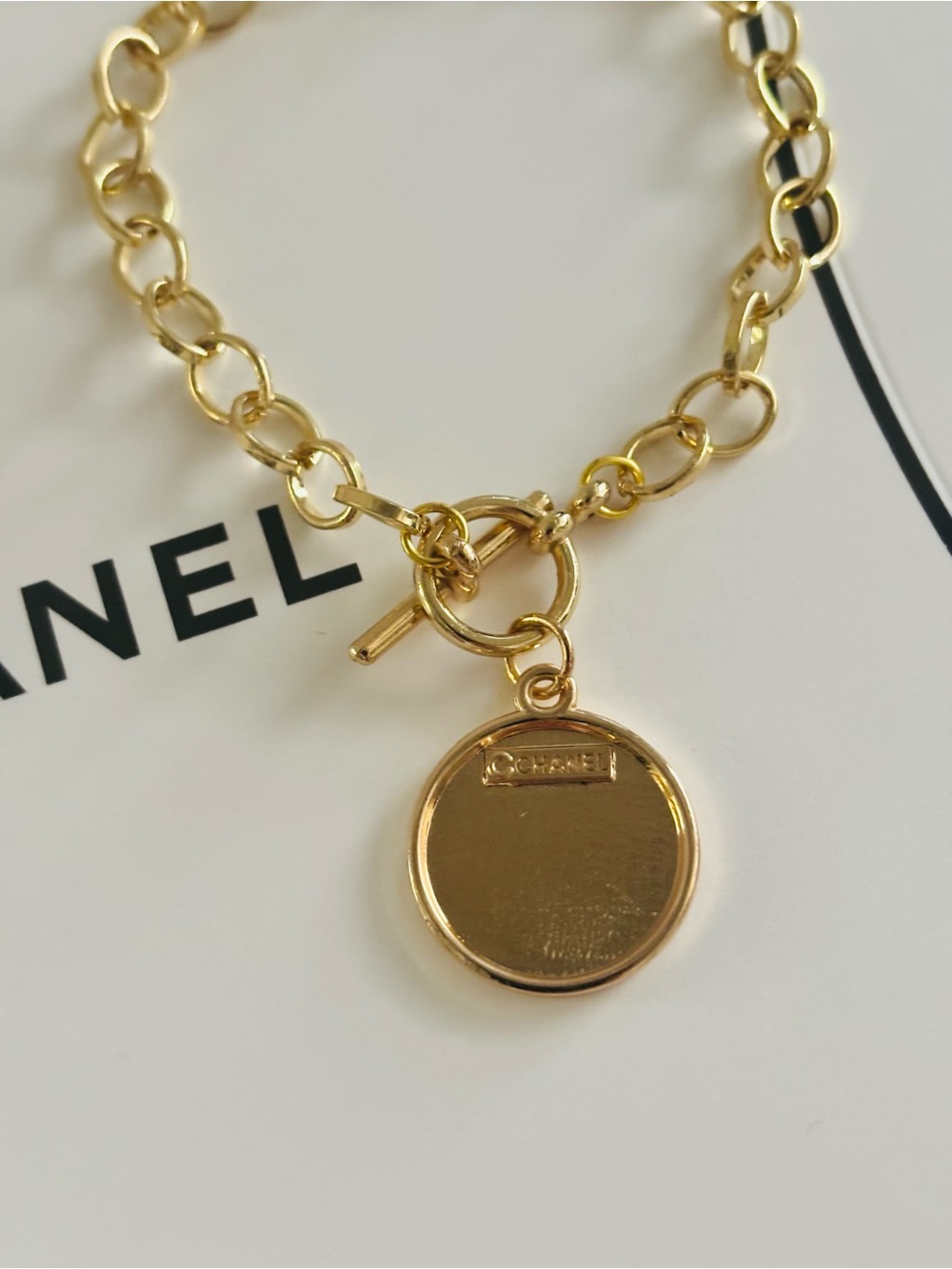 Gold Bracelet with Authentic Hardware & Chanel Box - Picture 3 of 4